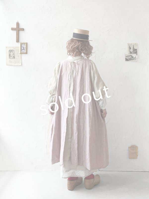 画像16: MARCHE' DE SOEUR／アンティークレース付きタブリエドレス・サクラ (16)