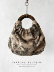 画像1: MARCHE' DE SOEUR／木の持ち手バッグ・クラシックウール (1)