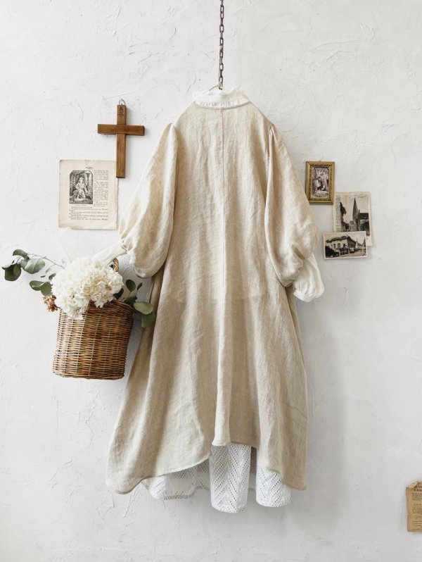 画像12: MARCHE' DE SOEUR／ホイップガーゼワンピース・ナチュラル (12)