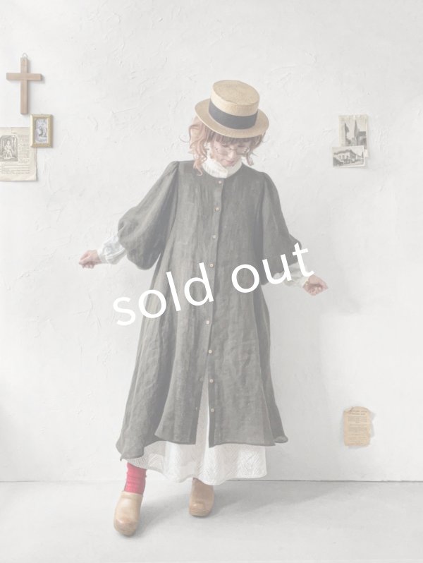 画像17: MARCHE' DE SOEUR／ホイップガーゼワンピース・チャコール (17)