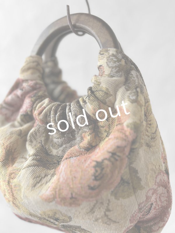 画像6: MARCHE' DE SOEUR／木の持ち手バッグ・ゴブラン織 (6)