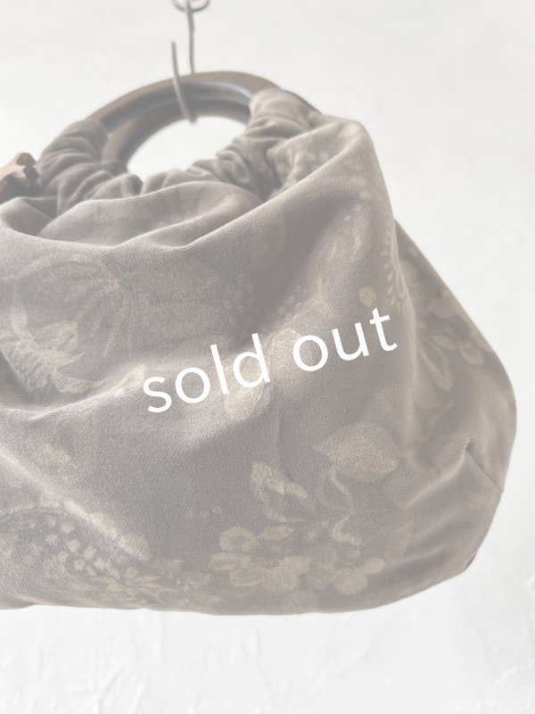 画像4: MARCHE' DE SOEUR／木の持ち手バッグ・ベルベット (4)