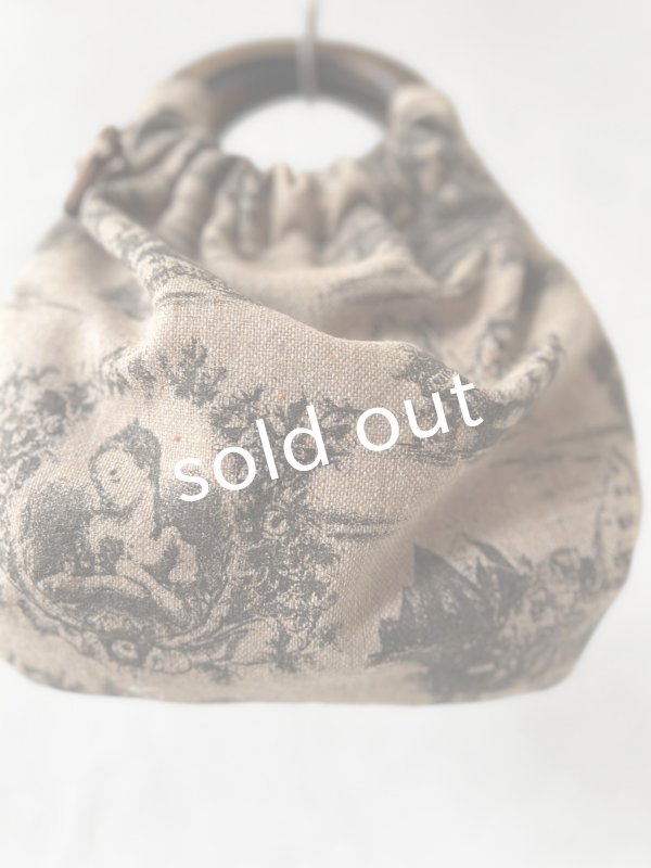 画像3: MARCHE' DE SOEUR／木の持ち手バッグ・クラシックウール (3)