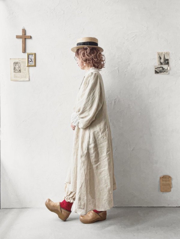 画像20: MARCHE' DE SOEUR／ホイップガーゼワンピース・ナチュラル (20)