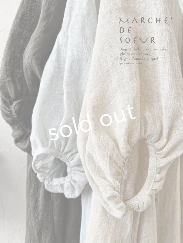 画像11: MARCHE' DE SOEUR／ホイップガーゼワンピース・チャコール (11)