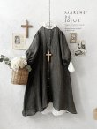 画像1: MARCHE' DE SOEUR／ホイップガーゼワンピース・チャコール (1)