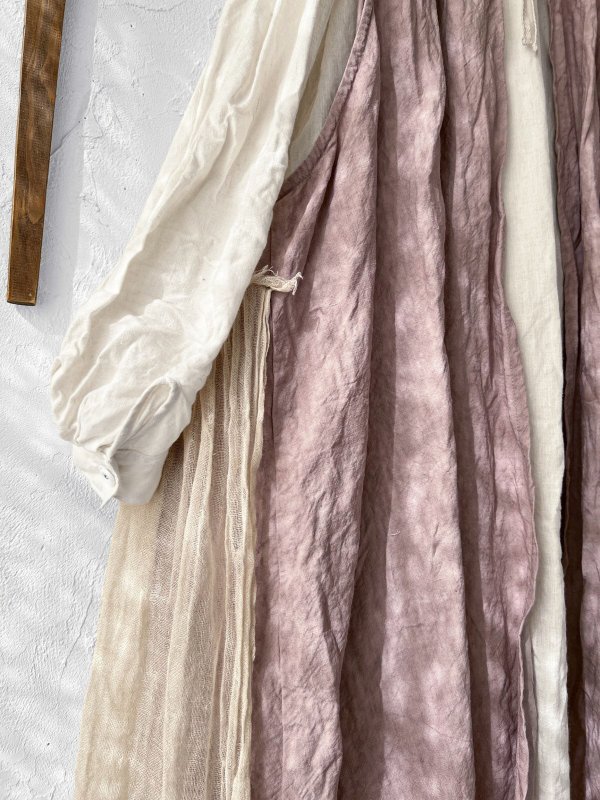 画像5: MARCHE' DE SOEUR／アンティークレース付きタブリエドレス・サクラ (5)