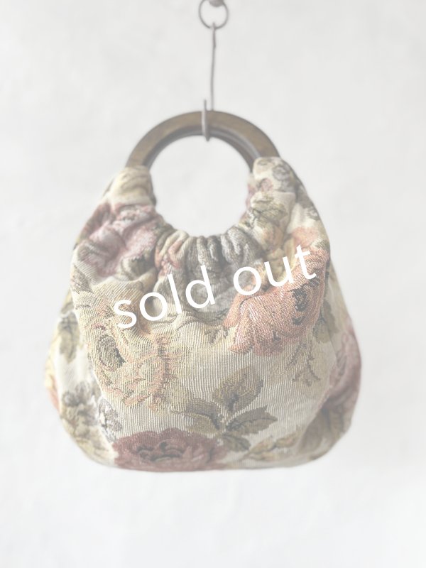 画像5: MARCHE' DE SOEUR／木の持ち手バッグ・ゴブラン織 (5)