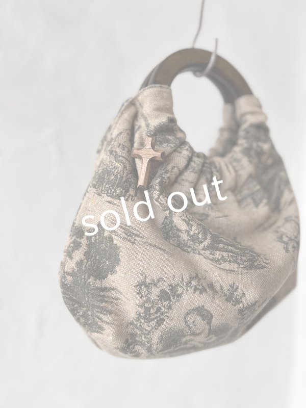 画像5: MARCHE' DE SOEUR／木の持ち手バッグ・クラシックウール (5)