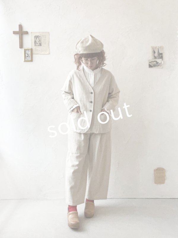 画像10: le ciel／タックパンツ・生成り (10)