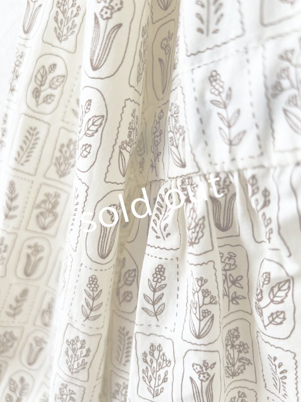 画像4: le ciel／ボタニカルプリントワンピース・アイボリー (4)