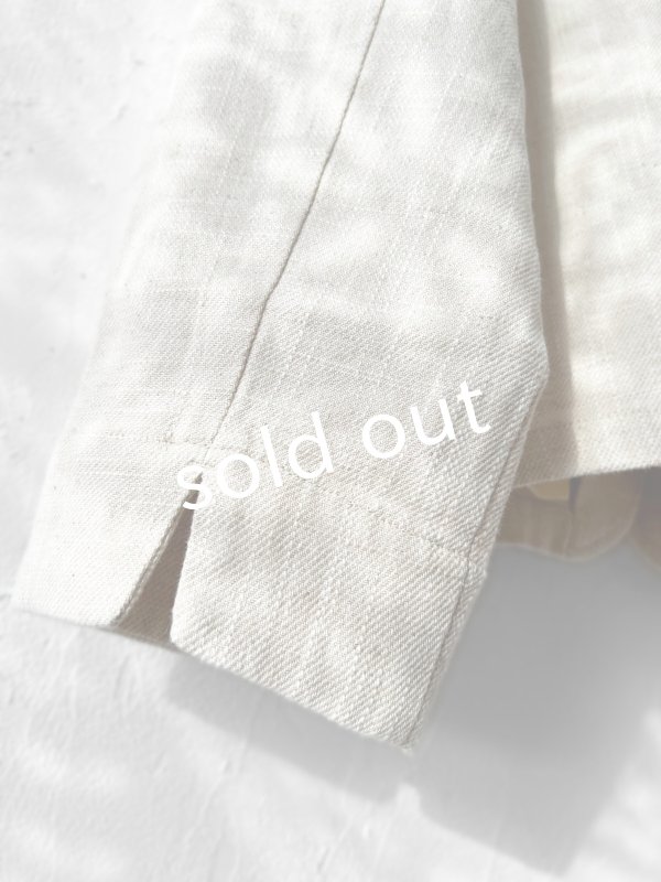 画像11: le ciel／ノーカラージャケット・生成り (11)