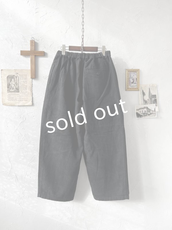 画像5: le ciel／タックパンツ・黒 (5)