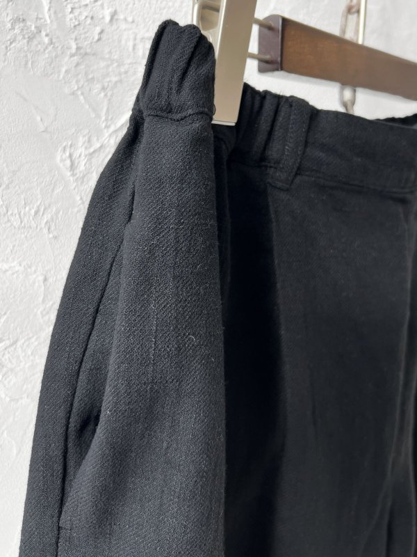 画像3: le ciel／タックパンツ・黒 (3)