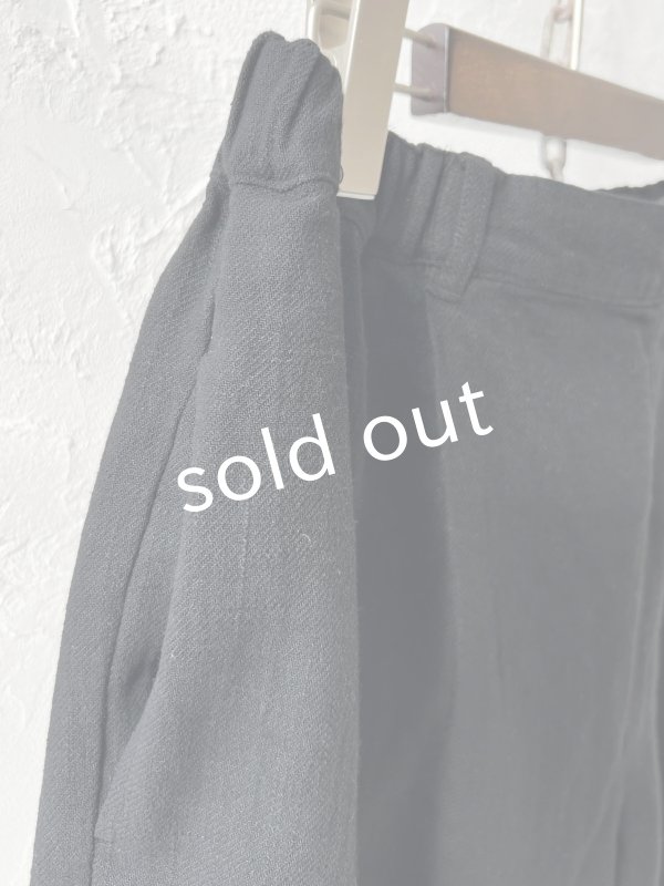 画像3: le ciel／タックパンツ・黒 (3)