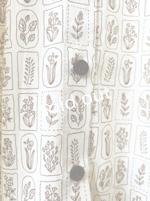 画像7: le ciel／ボタニカルプリントワンピース・アイボリー (7)