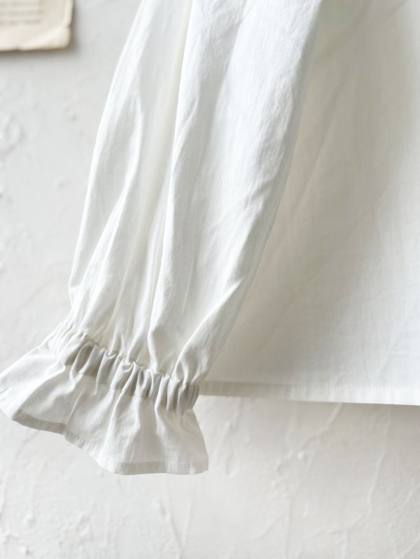 画像6: le ciel／コットンソフトツイルブラウス・オフ (6)