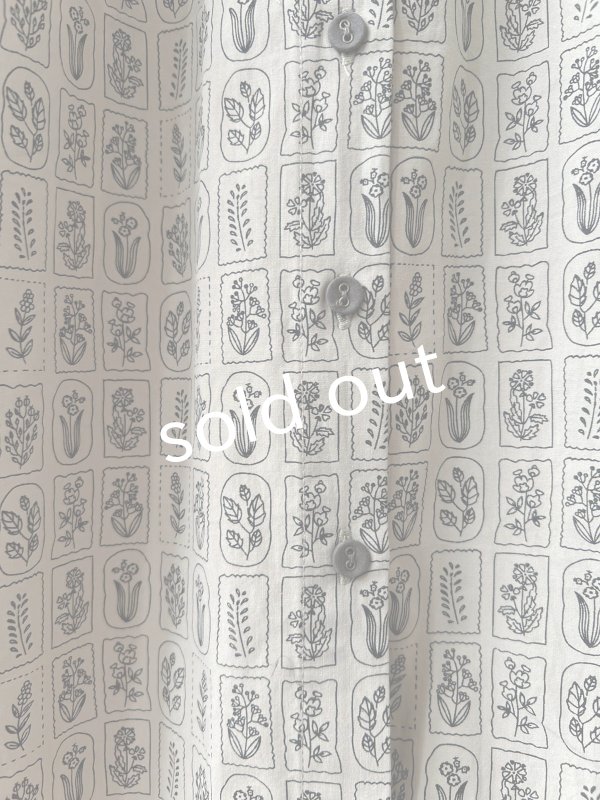 画像7: le ciel／ボタニカルプリントワンピース・グレージュ (7)