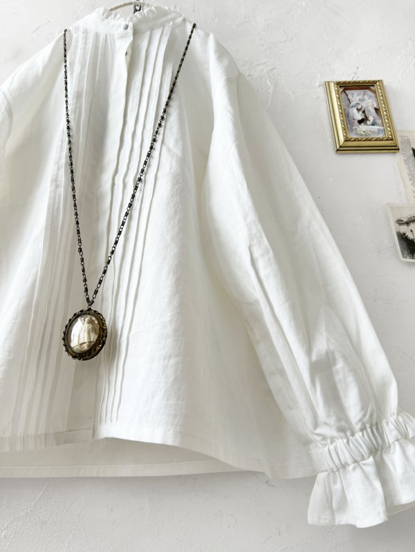 画像7: le ciel／コットンソフトツイルブラウス・オフ (7)