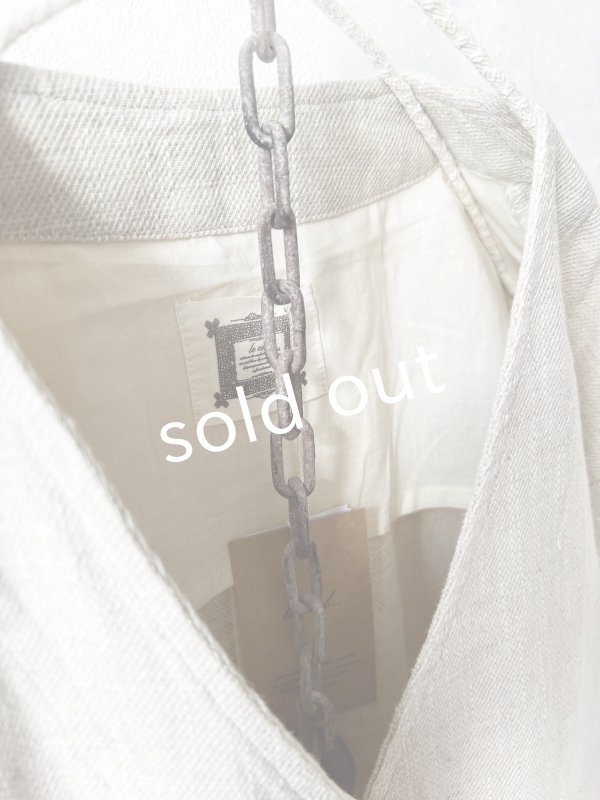 画像2: le ciel／ノーカラージャケット・生成り (2)