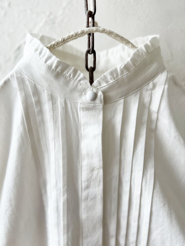 画像3: le ciel／コットンソフトツイルブラウス・オフ (3)