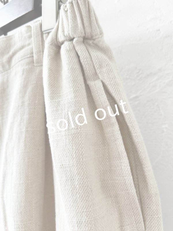 画像4: le ciel／タックパンツ・生成り (4)