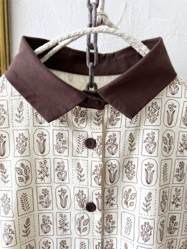 画像2: le ciel／ボタニカルプリントワンピース・アイボリー (2)