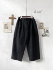 画像1: le ciel／タックパンツ・黒 (1)