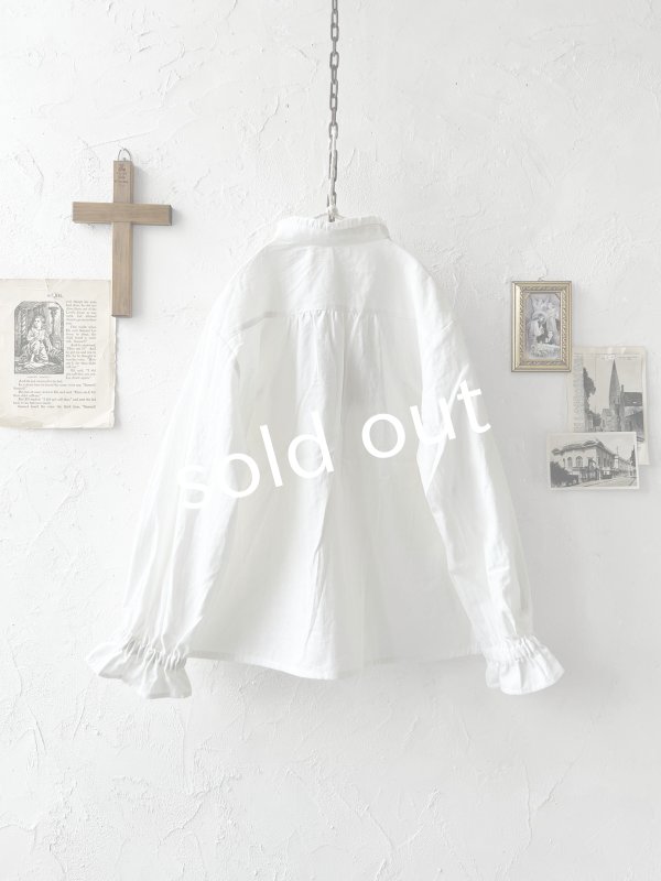 画像10: le ciel／コットンソフトツイルブラウス・オフ (10)