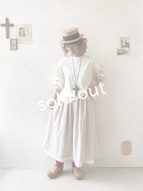 画像11: le ciel de demain／パフスリーブカットソー・オフ (11)