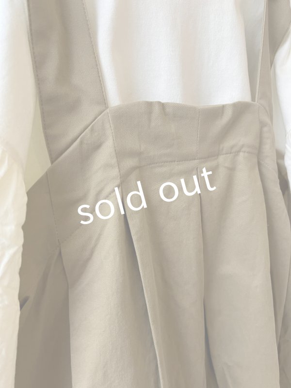 画像3: le ciel de demain／ツイルサロペット・ベージュ (3)