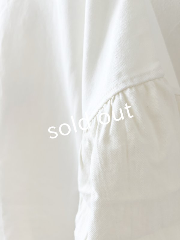 画像9: le ciel de demain／パフスリーブカットソー・オフ (9)