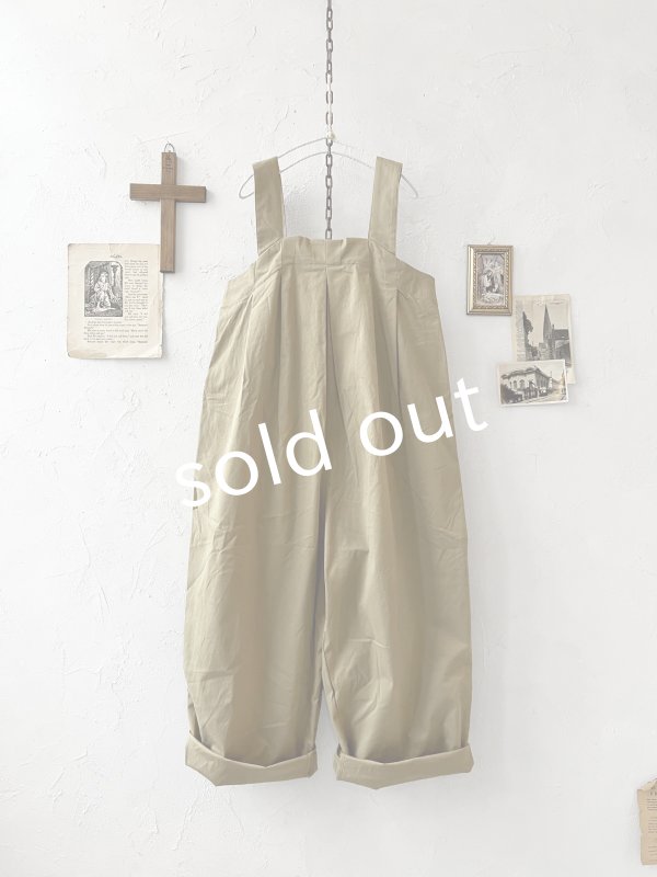 画像9: le ciel de demain／ツイルサロペット・ベージュ (9)