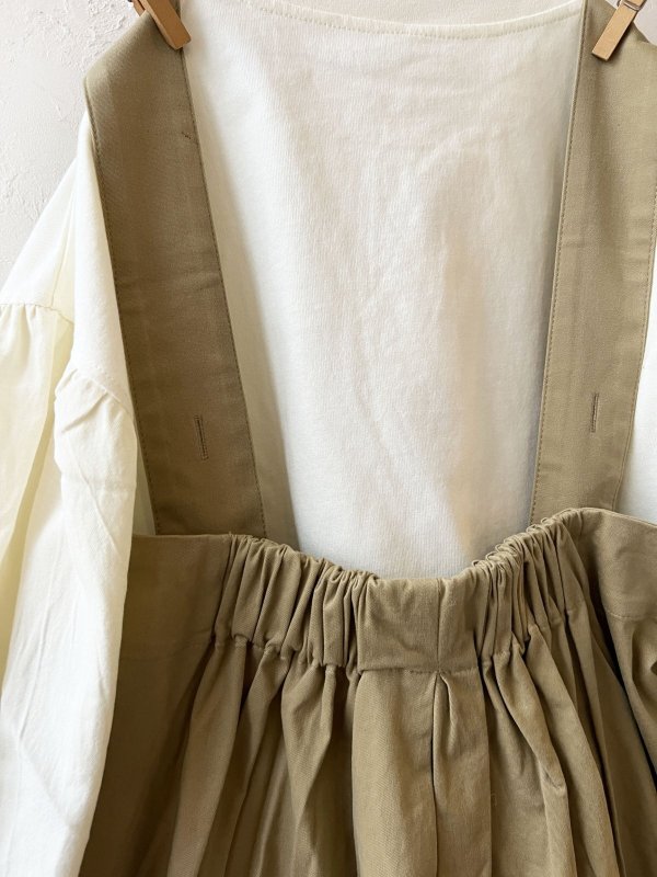 画像7: le ciel de demain／ツイルサロペット・ベージュ (7)