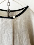画像2: le ciel de demain／リネンパイピングブラウス・生成り (2)