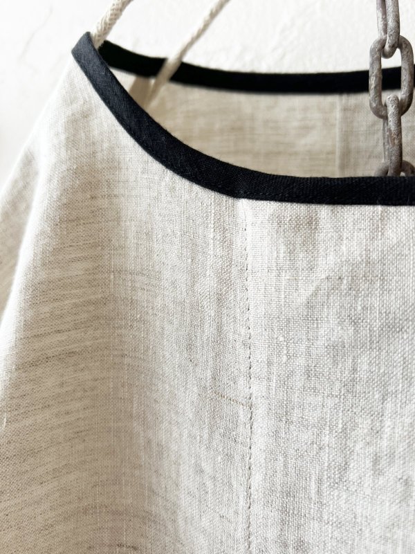 画像4: le ciel de demain／リネンパイピングブラウス・生成り (4)