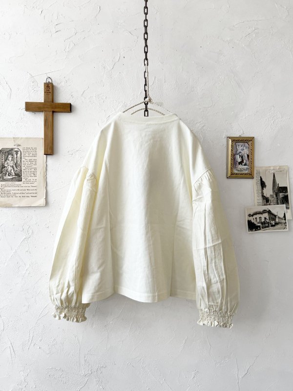 画像8: le ciel de demain／パフスリーブカットソー・オフ (8)