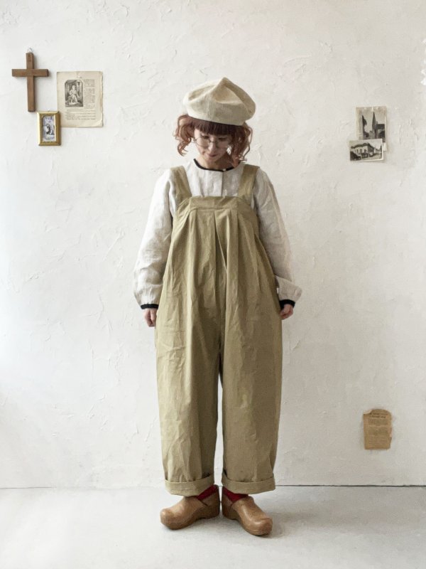 画像12: le ciel de demain／ツイルサロペット・ベージュ (12)