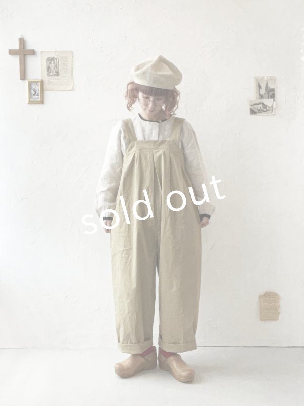 画像12: le ciel de demain／ツイルサロペット・ベージュ (12)