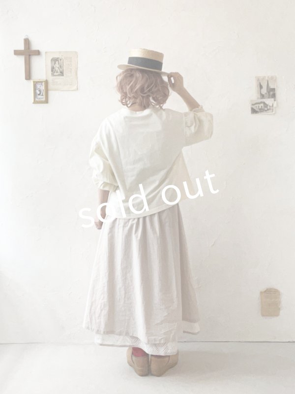 画像13: le ciel de demain／パフスリーブカットソー・オフ (13)