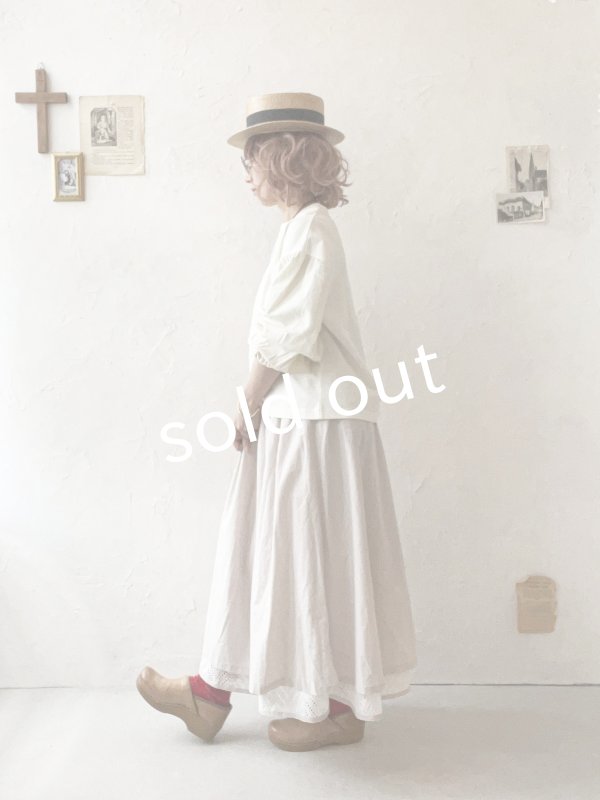 画像12: le ciel de demain／パフスリーブカットソー・オフ (12)