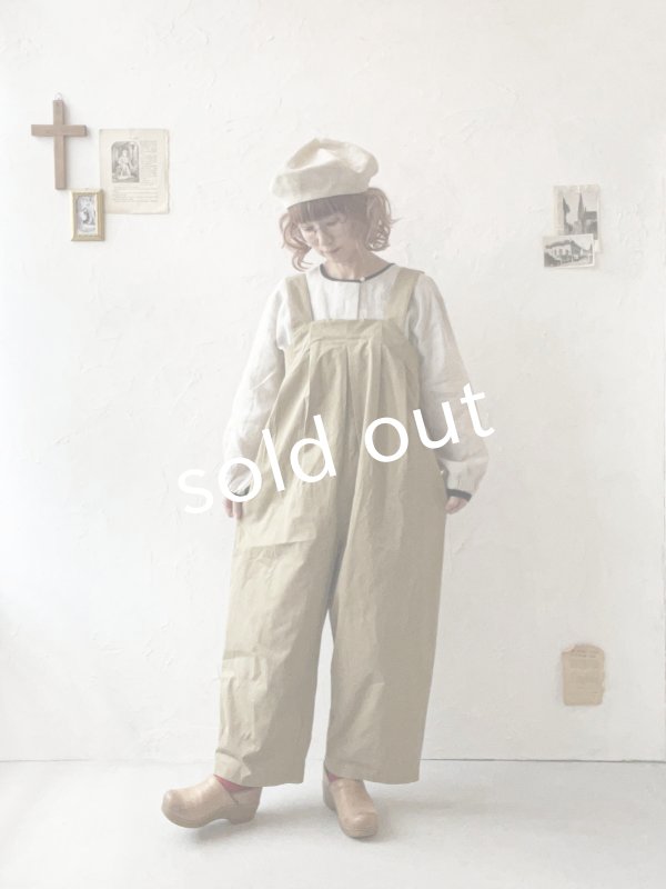 画像13: le ciel de demain／ツイルサロペット・ベージュ (13)