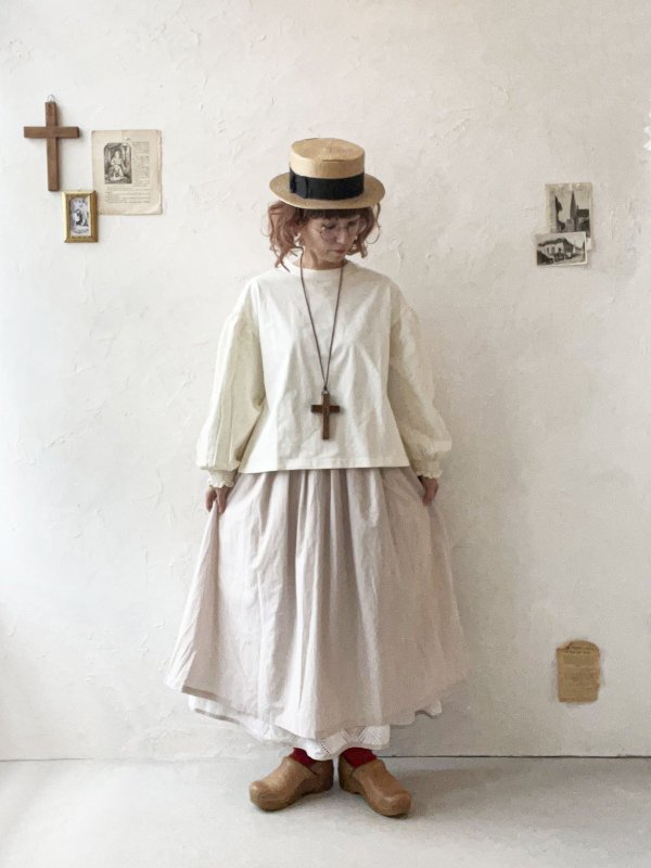 画像10: le ciel de demain／パフスリーブカットソー・オフ (10)