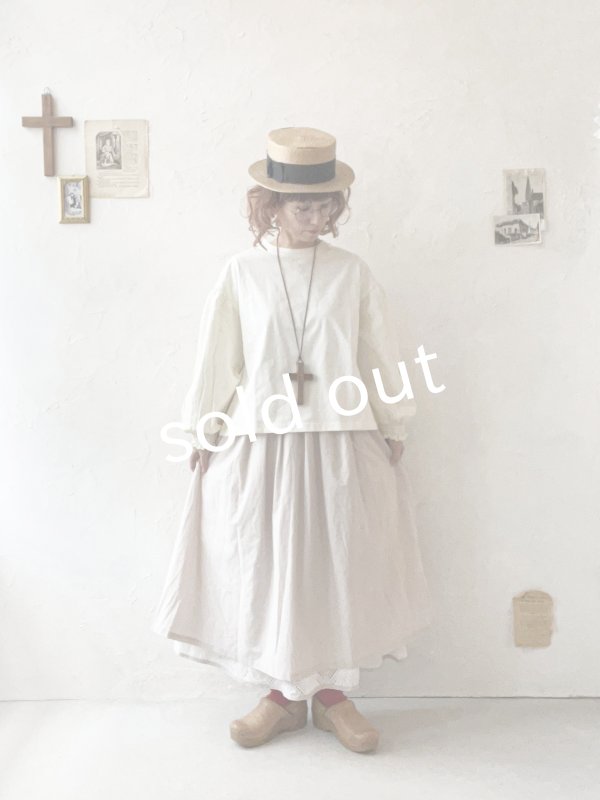 画像10: le ciel de demain／パフスリーブカットソー・オフ (10)