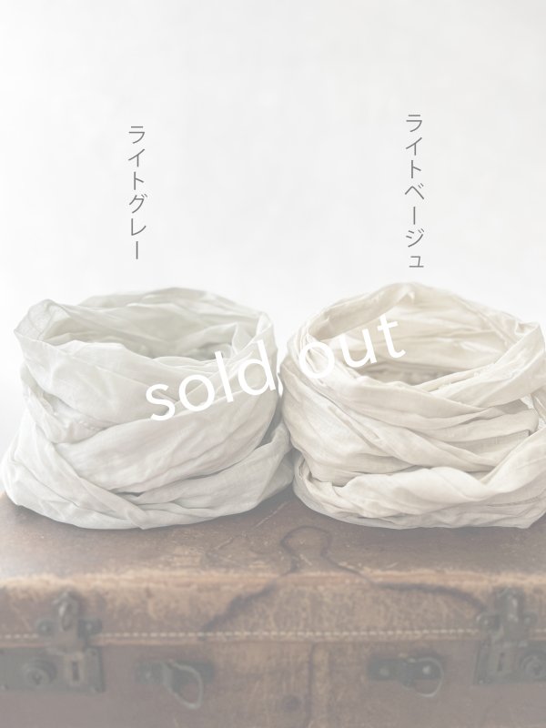 画像2: sleep slope/コットンローンのスヌード (2)