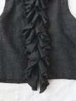 画像10: Reliure／FRILL VEST・charcoal tweed (10)