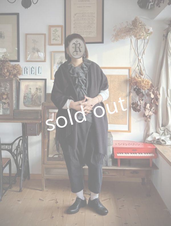 画像6: Reliure／FRILL VEST・charcoal tweed (6)