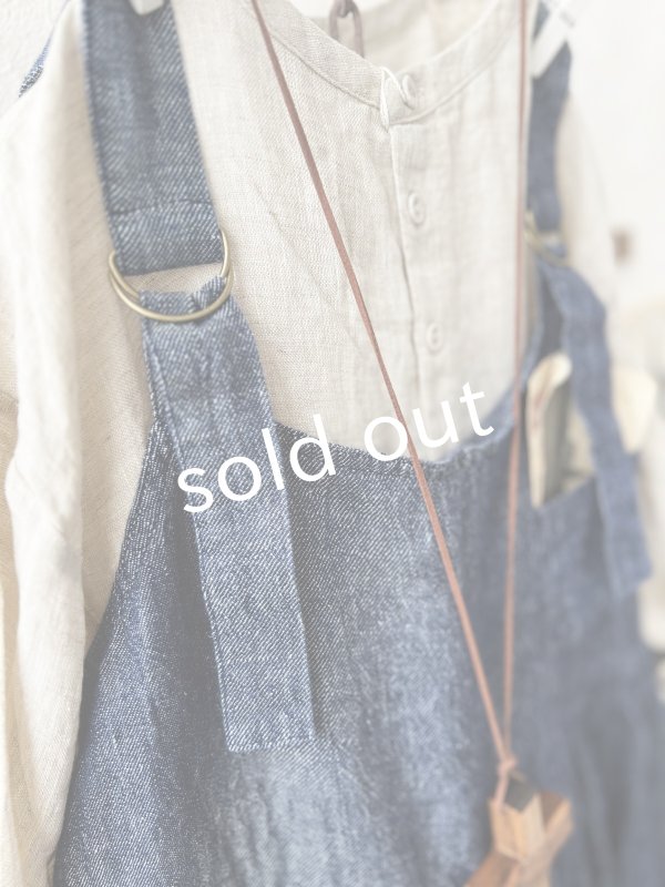 画像6: ubasoku/0021 2wayポケットジャンパースカート・インディゴ (6)