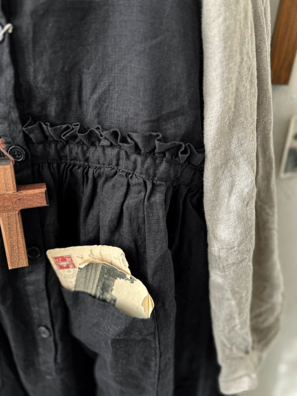 画像10: ubasoku/0020 2wayポケットジャンパースカート・黒 (10)