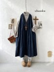 画像2: ubasoku/0030 2wayフリルジャンパースカート・インディゴ (2)
